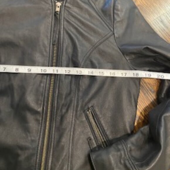 Clearout-Calvin Klein lambskin leather jacket sz M - Picture 10 of 11